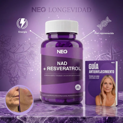 NAD+RESVERATROL - SUPLEMENTO ANTIEDAD