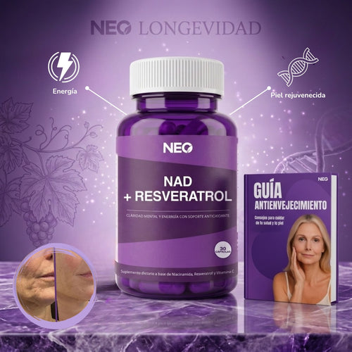 NAD+RESVERATROL - SUPLEMENTO ANTIEDAD